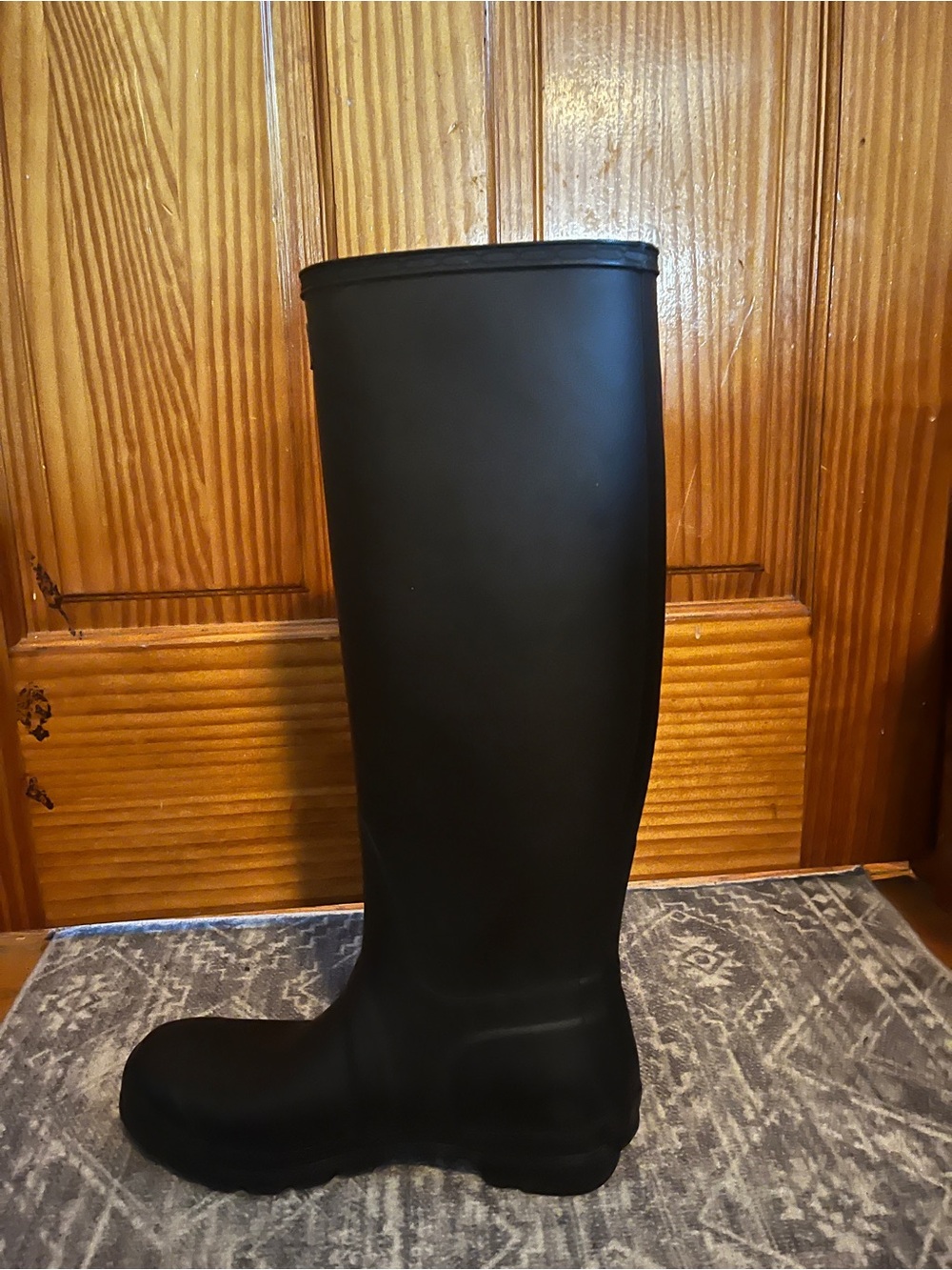 Hunter Tall Black Boots Size 8 - image 4